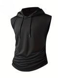 Men’s Summer Hooded Tank Top for Fitness