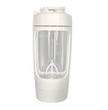 White 600ml Tritan Electric Protein Shaker Bottle